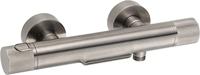 Ben Engraved Cross thermostatische badkraan met watervaluitloop en gravering gunmetal pvd-coating - thumbnail
