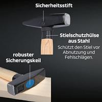 SW STAHL Sw-stahl bankwerkershamer engineer&apos;s hammer weight= 1000g - thumbnail