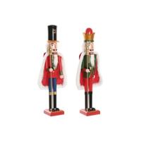 Kerstversiering Home ESPRIT Multicolour Notenkraker 20 x 13 x 55 cm (2 Stuks) - thumbnail