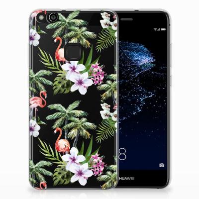 Huawei P10 Lite | TPU Hoesje | Flamingo Palms