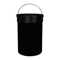 QUVIO Prullenbak retro - 12 L - Metaal - Beige - thumbnail