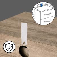 Monzana Bureaustoel - draaistoel - kruk - met - gestoffeerde - zitting - in - zwart - thumbnail