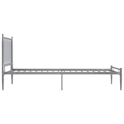 Bedframe metaal grijs 100x200 cm