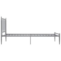 Bedframe metaal grijs 100x200 cm - thumbnail