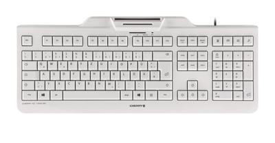CHERRY KC 1000 SC toetsenbord Universeel USB AZERTY Belgisch Wit