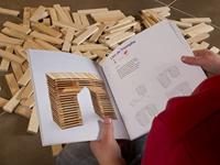 MECABOIS Boek De ABC's van Bouwen - Houten Plankbouwmodellen - Gemaakt in Frankrijk - thumbnail