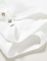 Set van 2 rompertjes met korte mouwen voor pasgeborenen PETIT BATEAU wit - thumbnail
