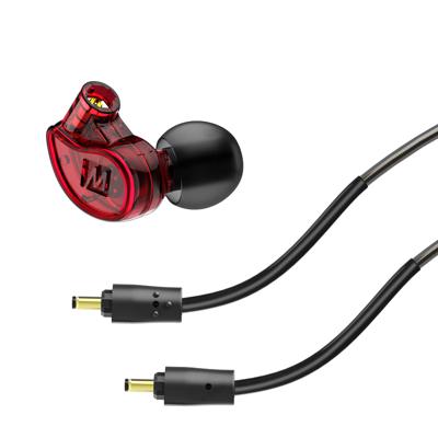 MEE audio M6 PRO In-ear monitor-hoofdtelefoon voor muzikanten, 2e generatie model met verbeterd geluid, geheugendraad oorhaken en vervangbare kabels, geluidsisolerende professionele oordopjes, 2