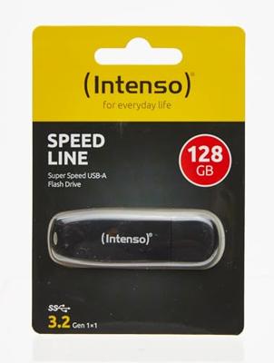 Intenso Speed Line USB flash drive 128 GB USB Type-A 3.2 Gen 1 (3.1 Gen 1) Zwart