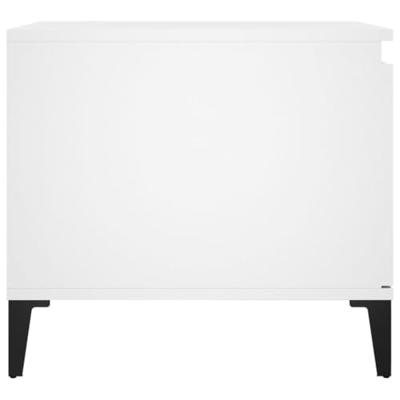 Salontafel 100x50x45 cm bewerkt hout wit Salontafel 100x50x45 cm bewerkt hout wit