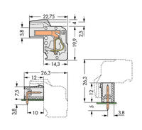 WAGO 722-107/026-000 Female behuizing (kabel) 722 Totaal aantal polen: 7 Rastermaat: 5 mm Inhoud: 50 stuk(s) - thumbnail
