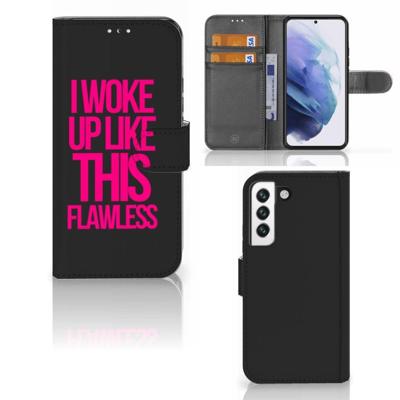 Samsung Galaxy S22 Hoesje met naam Woke Up - Origineel Cadeau Zelf Maken Samsung Galaxy S22 Hoesje met naam Woke Up - Origineel Cadeau Zelf Maken
