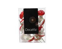 Paddenstoel op steel rood/wit groot - thumbnail