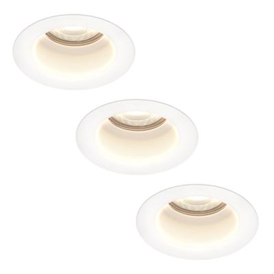 Set van 3 Mari LED inbouwspots verzonken - 4 Watt 345 Lumen - 4000K neutraal wit - GU10 - Dimbaar - Rond - IP64 Waterdicht - Wit - Anti-glare Set van 3 Mari LED inbouwspots verzonken - 4 Watt 345 Lumen - 4000K neutraal wit - GU10 - Dimbaar - Rond - IP64 Waterdicht - Wit - Anti-glare