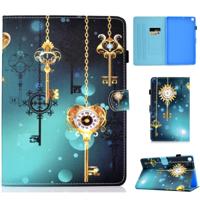 Gekleurde tekening patroon horizontale Flip PU lederen draagtas met houder & kaartsleuven & slaap/Wake-up functie voor Galaxy tab S5e 10 5/T720/T725 ( - thumbnail