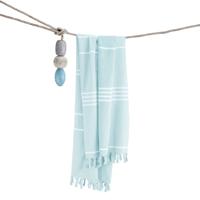 Clyr Hamamdoek Tide Lines 100x180 cm Ocean Blue - thumbnail