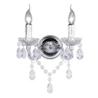 Trio Wand kroonluchterLuster 2-lichts 26cm chroom met kristal - R25072000 - thumbnail