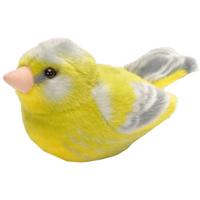 Wild Republic knuffel groenling met geluid 16 cm pluche geel - thumbnail