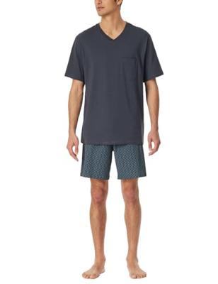 Schiesser Schiesser Pyjama Short graphite 181153 50/M