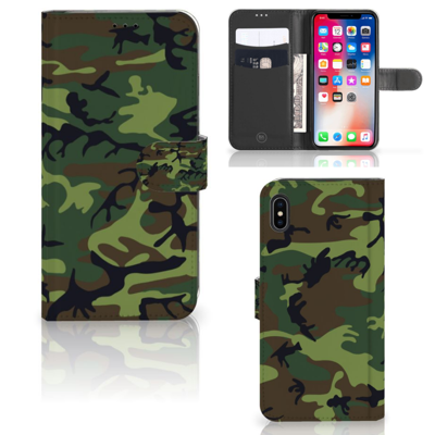 Apple iPhone Xs Max | Telefoon Hoesje | Army Dark Apple iPhone Xs Max | Telefoon Hoesje | Army Dark