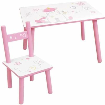 Set met kindertafel en stoelen Fun House UNICORN