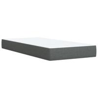 Boxspring met matras stof donkergrijs 90x190 cm - thumbnail