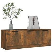 Tv-meubel 102x35x36,5 cm bewerkt hout gerookt eikenkleurig - thumbnail