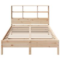 Bed met boekenkast zonder matras massief grenenhout 140x190 cm - thumbnail