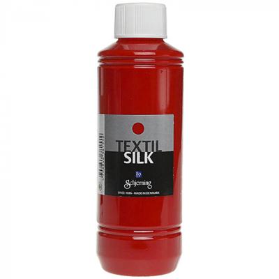 Schjerning Zijdeverf es silk, karmijnrood, 250 ml/ 1 fles