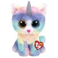 TY beanie boo's knuffel kat heather 24 cm - thumbnail