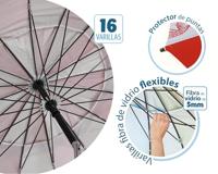 Strandparasol Rood Ø 220 cm SPF50+ Navy - thumbnail