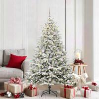 VidaXL Artificial pre-lit kerstboom met ballenset groen 180 cm - thumbnail