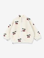 Teddy jas met rits van fleece voor kinderen Jody KONGES SLOJD wit - thumbnail