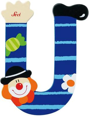 Sevi letter clown u: 10 cm (81757)