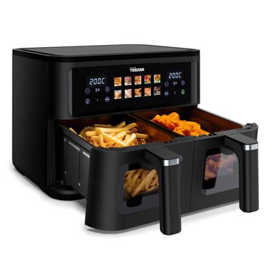 Tristar FR-9075 Airfryer 9 l 2500 W Anti-aanbaklaag, BPA-vrij, LC-display Zwart