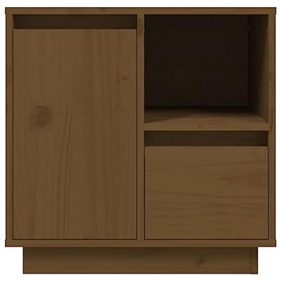 Nachtkastje 50x34x50 cm massief grenenhout honingbruin