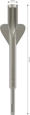 Bosch Accessories 2608690007 SDS-plus Vleugelbeitel 22 mm Gezamenlijke lengte 250 mm SDS-Plus 1 stuk(s) Bosch Accessories 2608690007 SDS-plus Vleugelbeitel 22 mm Gezamenlijke lengte 250 mm SDS-Plus 1 stuk(s)
