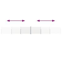 Tuinscherm uittrekbaar 170x1200 cm crme - thumbnail