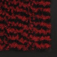 VidaXL Droogloopmat rechthoekig getuft 90x150 cm rood - thumbnail