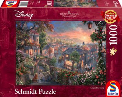 Disney Beauty and the Tramp Puzzel 1000 Stukjes