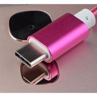 USB-C audio kabel M/F, Roze (3.5mm jack) - thumbnail