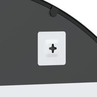 VidaXL Wandspiegel boog 100x90 cm ijzer zwart - thumbnail