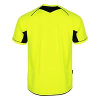 Stanno 429001 Bergamo Referee Shirt k.m. - Neon Yellow-Black - M - thumbnail