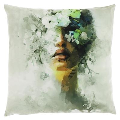 Unique Living kussen siwa groen 45 x 45 cm | 6 stuks