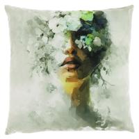 Unique Living kussen siwa groen 45 x 45 cm | 6 stuks - thumbnail