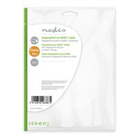 DisplayPort - HDMI-kabel | DisplayPort male - HDMI-connector | 1,0 m | Zwart - thumbnail