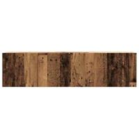 Tv-wandmeubel 120x30x30 cm bewerkt hout oud houtkleurig - thumbnail