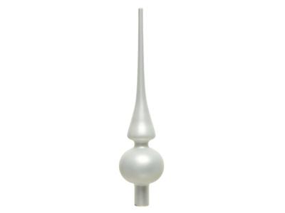 Decoris Piek glas mat winterwit ø6x26cm