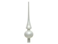 Decoris Piek glas mat winterwit ø6x26cm - thumbnail
