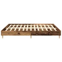 Bedframe zonder matras 200x200 cm spaanplaat bewerkt hout - thumbnail
